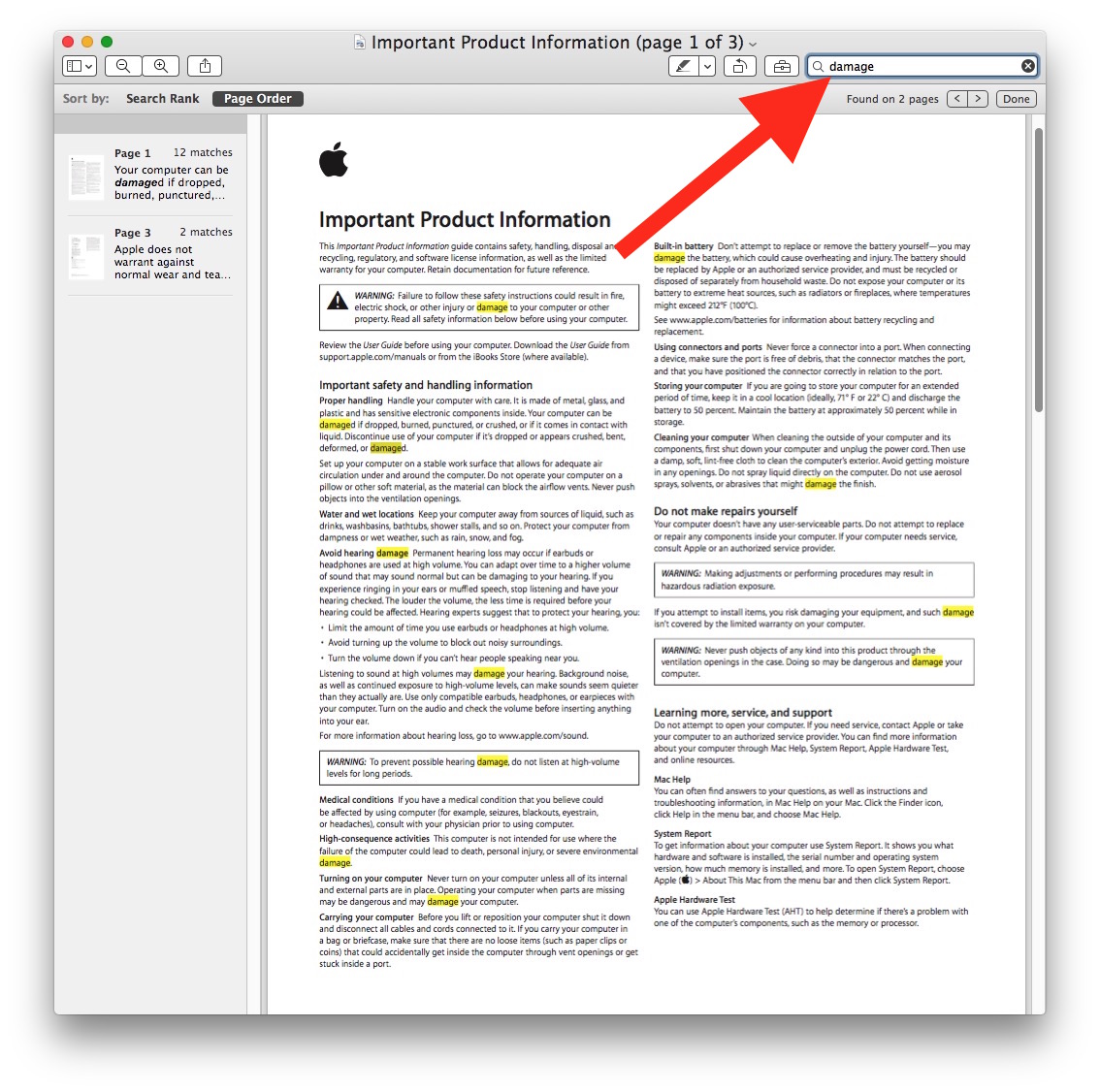 search nas for pdf files from mac